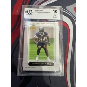 2005 TOPPS #375 DEMARCUS WARE ROOKIE BCCG GEM MINT 10 HALL OF FAME